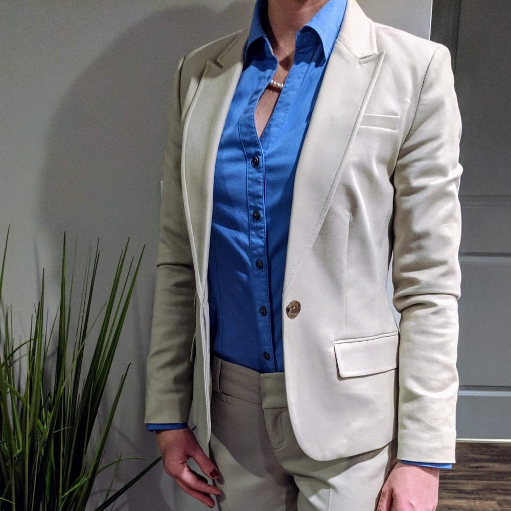 Light Tan Suit (Blazer and matching trousers)